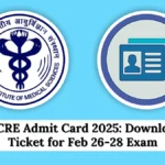 AIIMS CRE Admit Card 2025