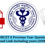 AIIMS NORCET 8 Previous Year Question Papers Download Link