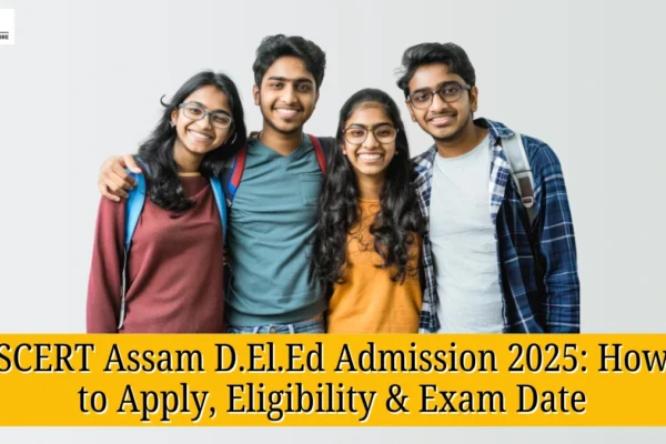 SCERT Assam D.El.Ed Admission 2025: How to Apply, Eligibility & Exam Date SCERT Assam D.El.Ed Admission 2025