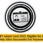 TG EAPCET Admit Card 2025