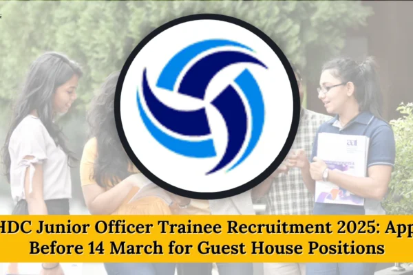 THDC Junior Officer Trainee Recruitment 2025
