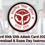 UP Board 10th 12th Admit Card 2025