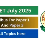 CTET 2025 Syllabus check complete syllabus