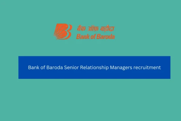 Bank of Baroda Senior Relationship Manager Recruitment Bank of Baroda Senior Relationship Managers recruitment