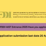 FDDI AIST Entrance 2025 Have you applied?