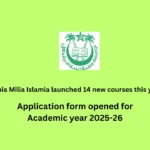 Jamia Milia Islamia launched 14 new courses this year