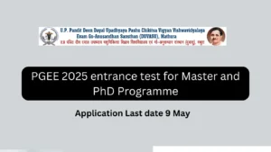 PGEE 2025 entrance test for Master and PhD Programme