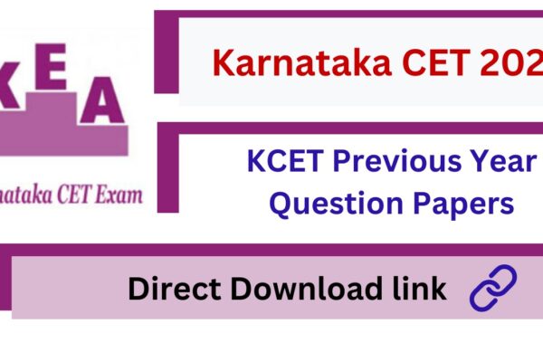 KCET Previous Year Question Papers here