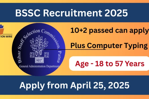 BSSC Recruitment 2025 Apply from April 25, 2025
