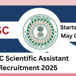 JSSC Scientific Assistant Recruitment 2025