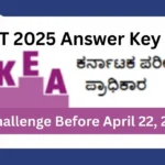 KCET 2025 Answer Key LIVE !