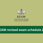 KEAM revised exam schedule 2025
