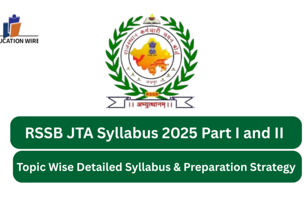 RSSB JTA Recruitment 2025 Detailed Syllabus RSSB JTA Syllabus 2025 Part I and II (1)