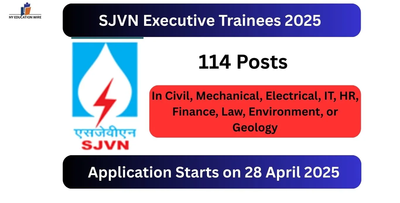 SJVN Executive Trainees 2025