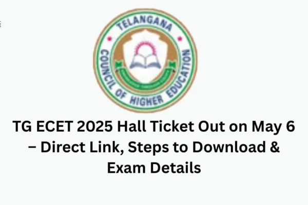 TG ECET 2025 Hall Ticket Out on May 6
