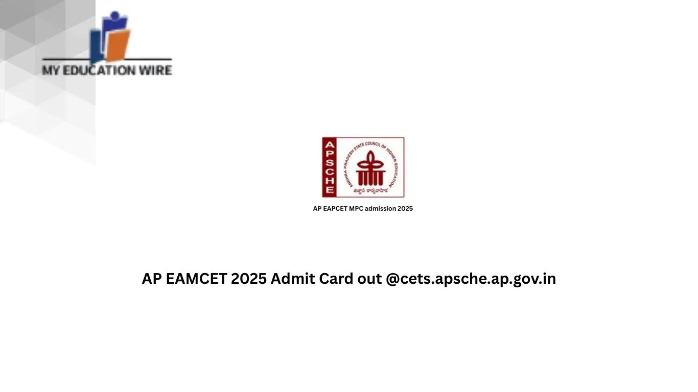 AP EAMCET 2025 Admit Card out @cets.apsche.ap.gov.in