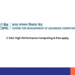 C DAC High Performance Computing is free apply