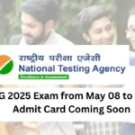 CUET UG 2025 Exam from May 08 to June 01 – Admit Card Coming Soon