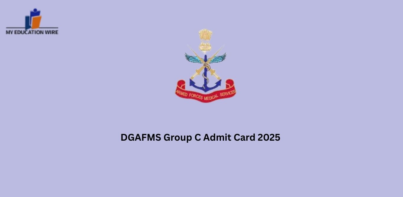 DGAFMS Group C Admit Card 2025
