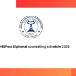 DNB(Post Diploma) counselling schedule 2025