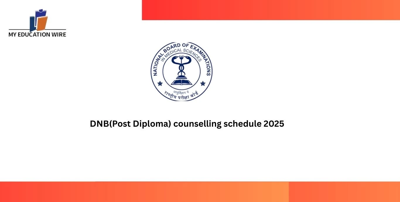 DNB(Post Diploma) counselling schedule 2025
