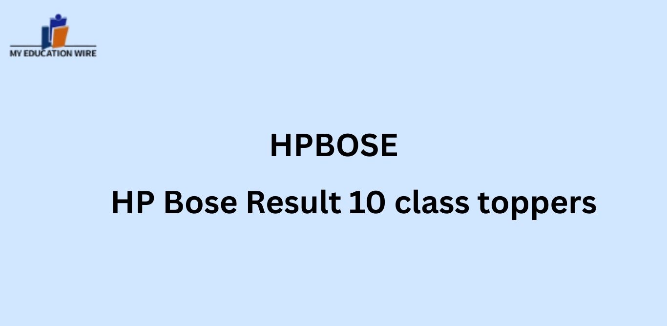HP Bose Result 10 class toppers