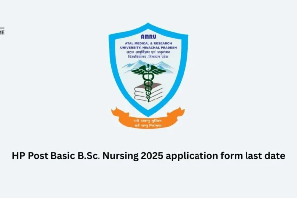 HP Post Basic B.Sc. Nursing 2025 application form last date