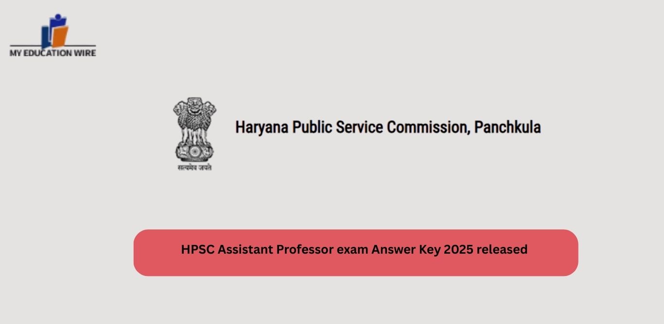 HPSC Assistant Professor exam Answer Key 2025 released