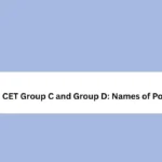 HSSC CET Group C and Group D: Names of Posts