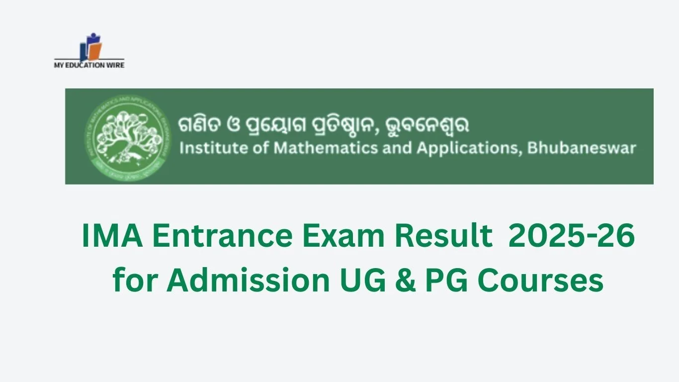 IMA Entrance Exam Result 2025-26 for Admission UG & PG Courses