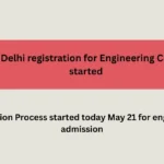 JAC Delhi registration for Engineering Courses started