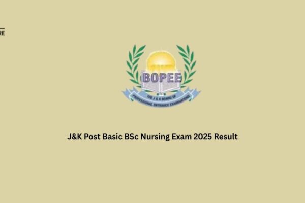 J&K Post Basic BSc Nursing Exam 2025 Result