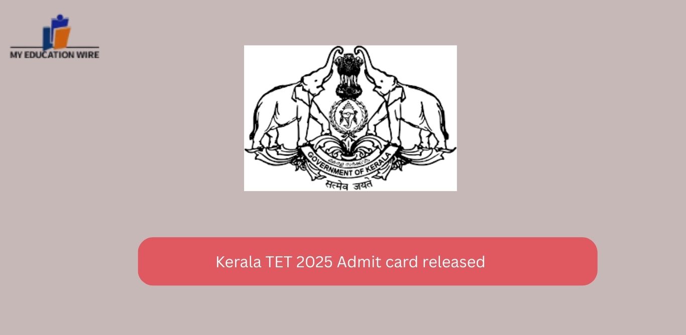 Kerala TET 2025 Admit card released