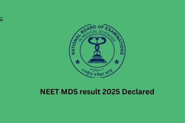 NEET MDS result 2025 Declared NEET MDS 2025 result is declared today May 15, 2025 by the National Board of Examinations in Medical Sciences (NBEMS). Candidates who appeared for the exam on April 19, 2025