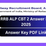 RRB ALP CBT 2 Answer Key 2025