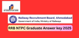 RRB NTPC Graduate Answer key 2025