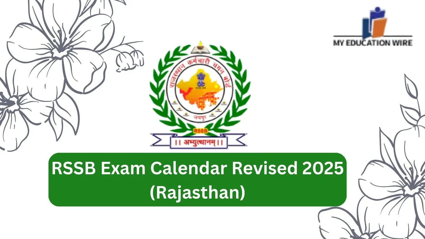 RSSB Exam Calendar Revised 2025 (Rajasthan)