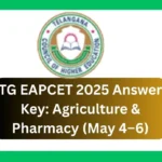 TG EAPCET 2025 Answer Key Agriculture & Pharmacy (May 4–6)