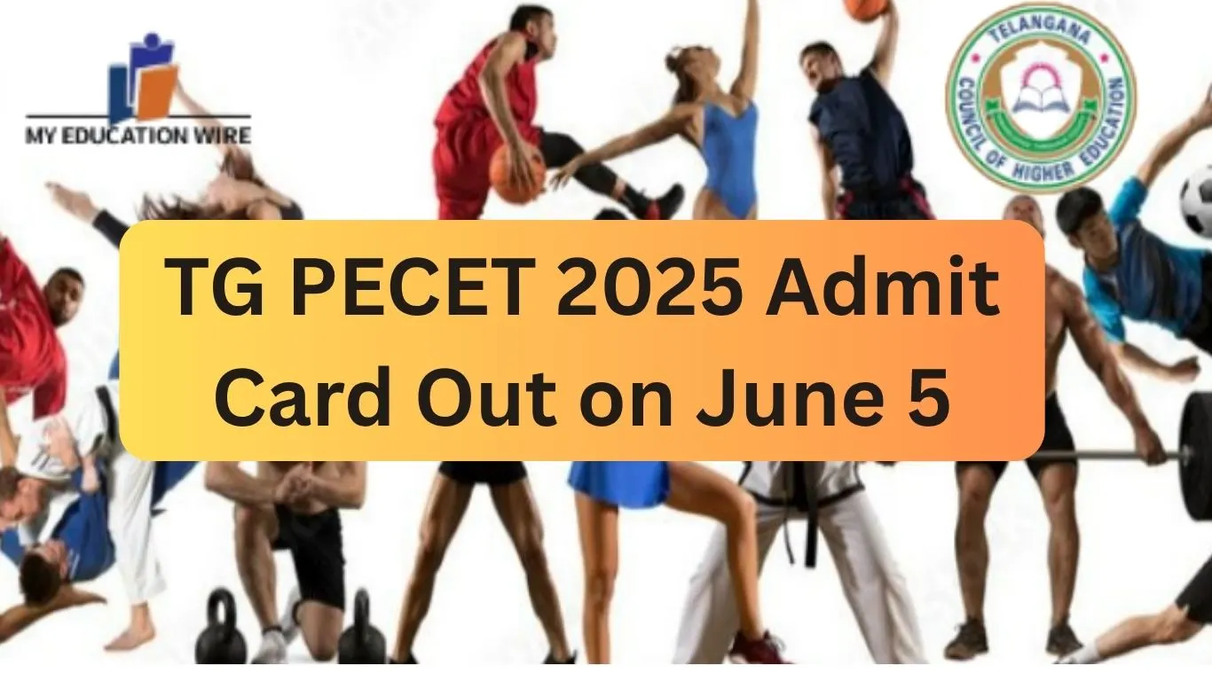 TG PECET 2025 Admit Card Out on June 5