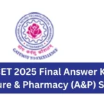 TS EAMCET 2025 Final Answer Key for Agriculture & Pharmacy (A&P) Stream