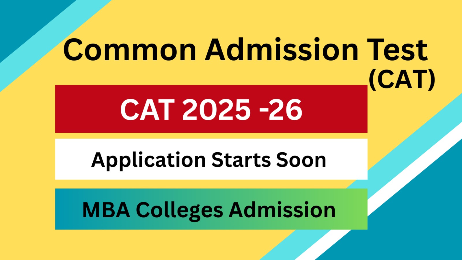 CAT 2025-27 Application form