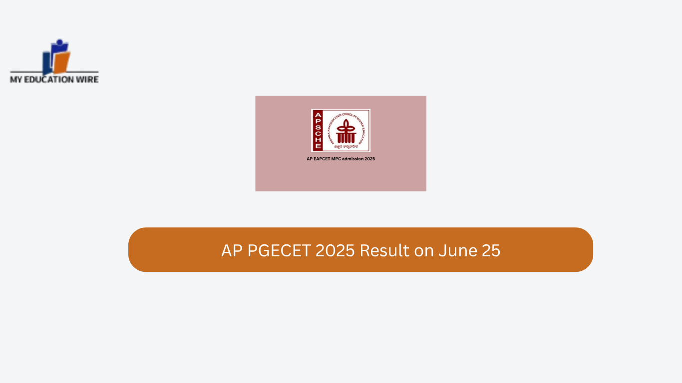AP PGECET 2025 Result on June 25