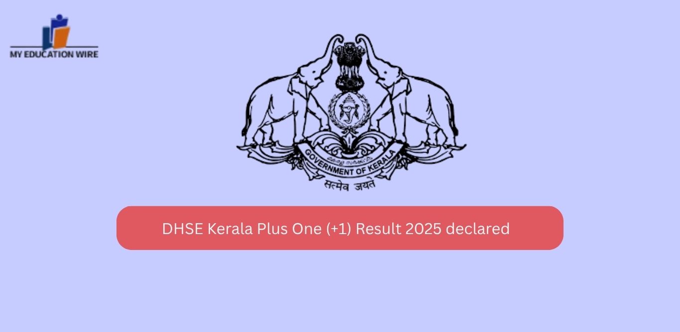 DHSE Kerala Plus One (+1) Result 2025 declared