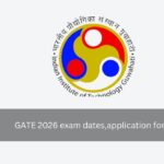 GATE 2026 exam dates,application form