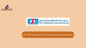 MP PNST and GNMTST answer key released download