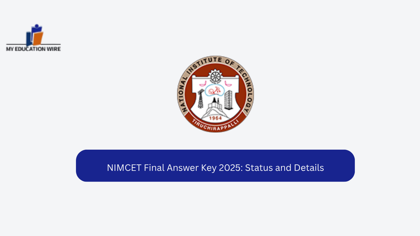 NIMCET Final Answer Key 2025 Status and Details
