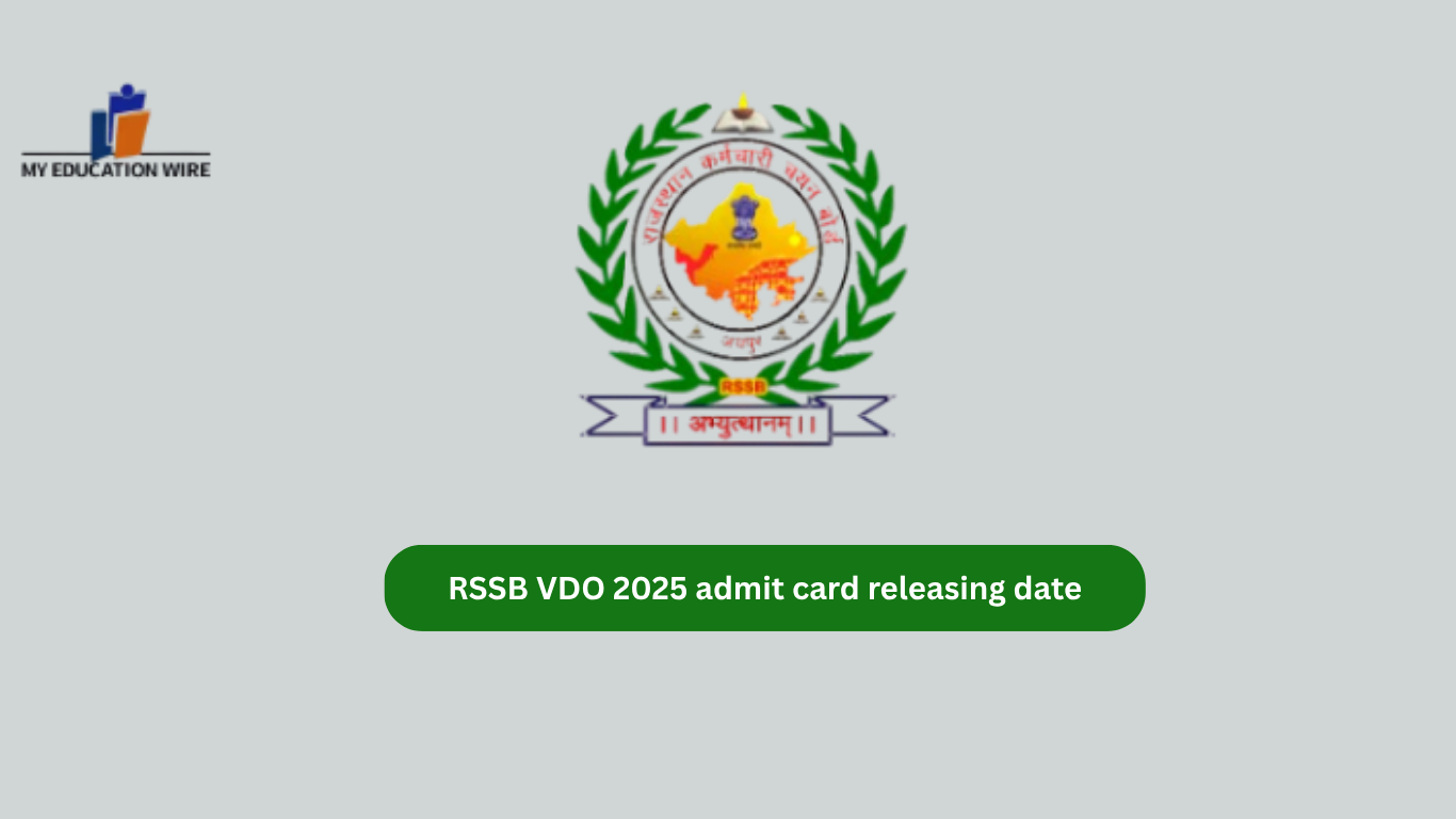 RSSB VDO 2025 admit card releasing date