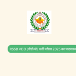 RSSB VDO (वीडीओ) भर्ती परीक्षा 2025 का पाठ्यक्रम