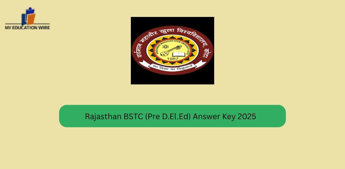 Rajasthan BSTC (Pre D.El.Ed) Answer Key 2025