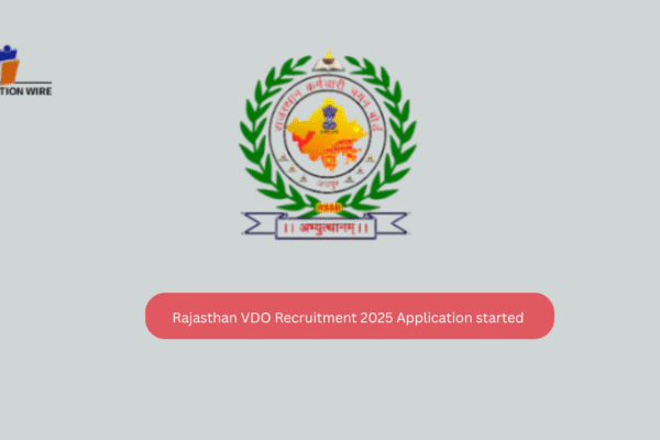 Rajasthan VDO Recruitment 2025 Application Started Rajasthan VDO Recruitment 2025 Application started